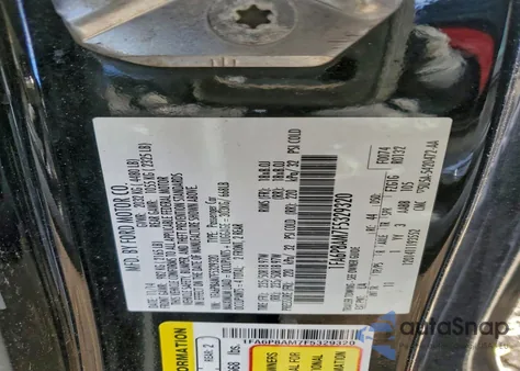 2015 Ford Mustang z USA, uszkodzony, nr VIN 1FA6P8AM7F5329320